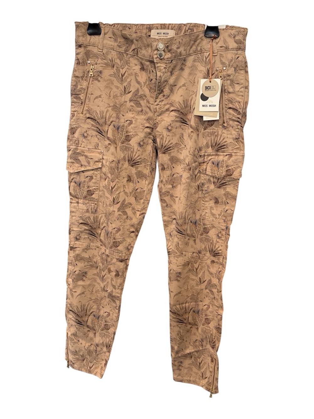 MOS MOSH Tan Botanical Cargo Pants - Size 0 - Brand New  +80% off